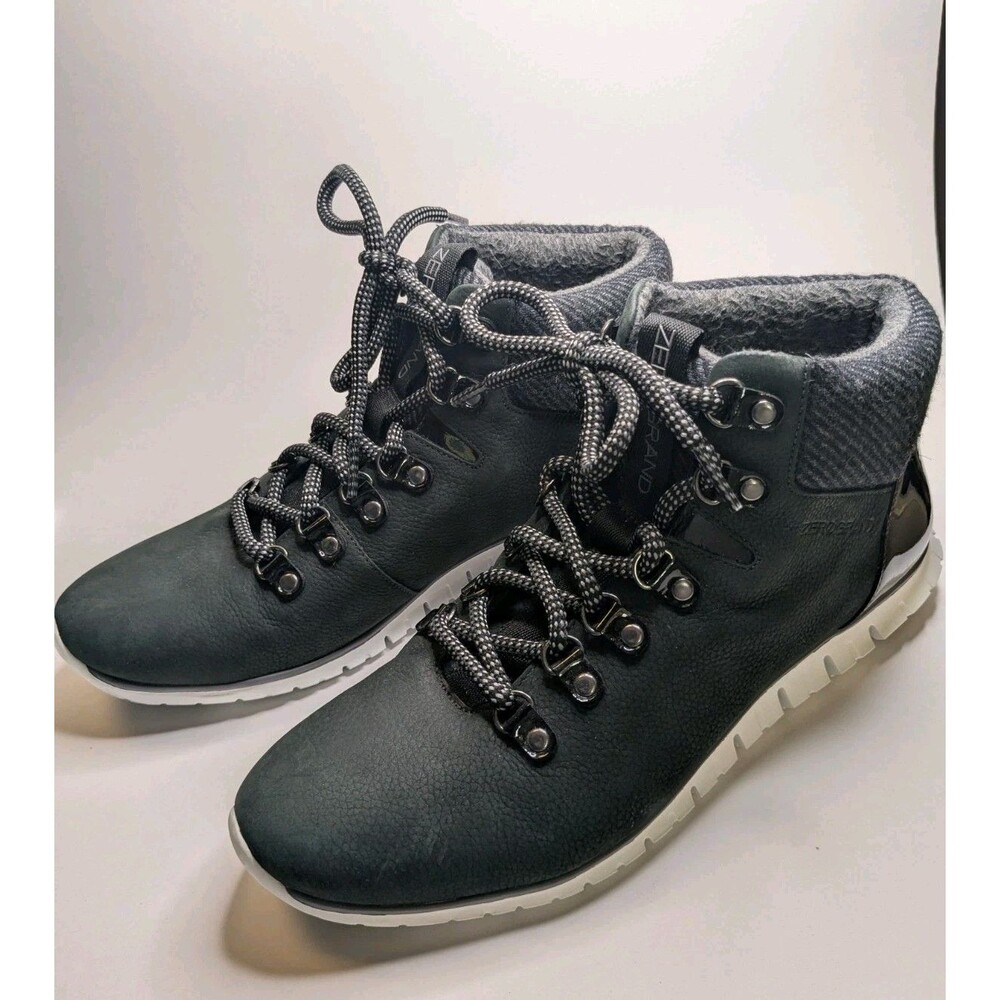 Cole Haan Grand OS Waterproof Black Hiker Sneaker Boots Women’s Size 9 Zerogrand